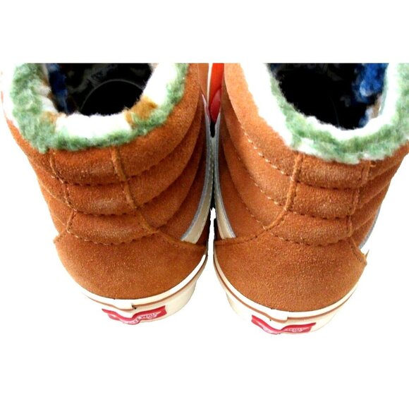 Vans Women's Sk8-Hi Suede Sherpa Sunburn Brown Marshmallow Shoes Size 6 NIB - Picture 5 of 5